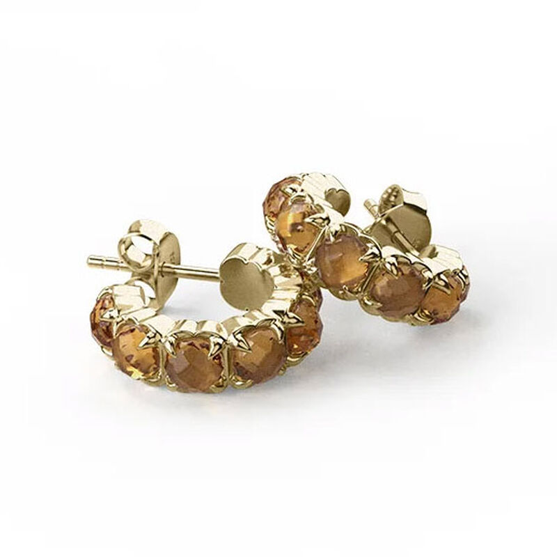 Stolen Girlfriends Club Halo Cluster Earrings 18K Gold Plated image number 2